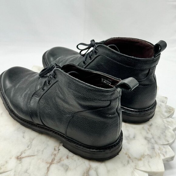 Allen Edmonds ALPINE Weatherproof Genuine Leather Chukka Boots 9D Black Grain - Picture 5 of 16